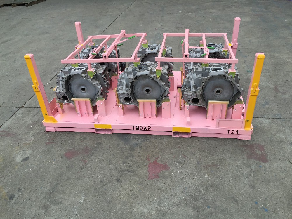 汽车变速箱周转料架功能、结构特点与设计亮点